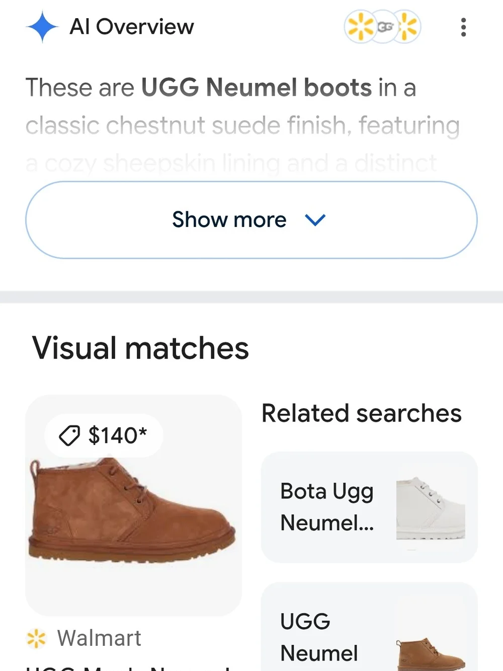 UGG Neumel Mens Brown Suede Shearling Lined Booties